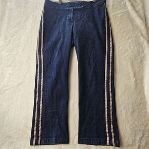 Talbot’s jeans Women’s 14 Petite heritage bootcut Jeans Track Stripe